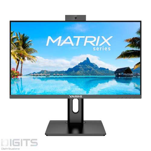 MONITOR YASHI 24" Nero Webcam integrata MM YZ2493