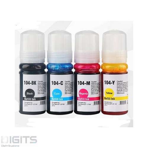 CARTUCCIA COMPATIBILE EPSON  Black Dye 70ML ET-2710,2711,2720,2726,2870,4700
C13T00P140 ET104