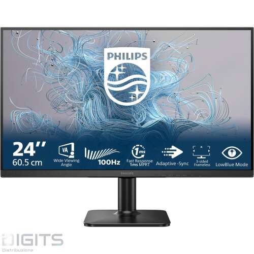 Monitor Philips 23.8" 24E21N Vga Hdmi 1Ms 100Hz