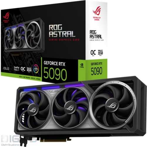 SVGA ASUS ROG Astral GeForce RTX 5090 OC Edition 32GB GDDR7 DLSS4 2*HDMI/3*DP PCi Ex 5.0 16x