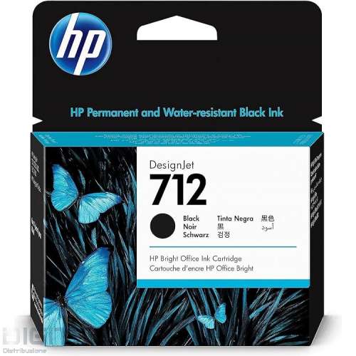HP CARTUCCIA INK N.712 BLACK 38ML