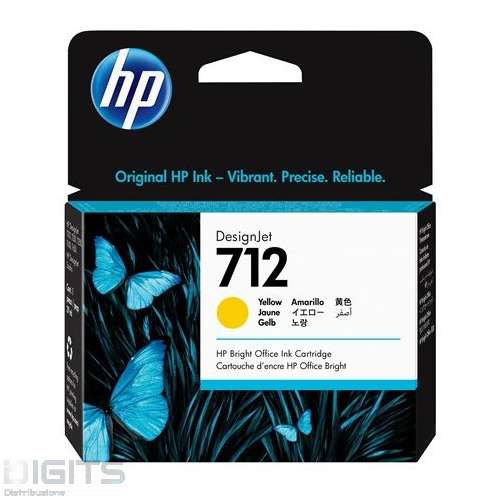 HP CARTUCCIA INK N.712 YELLOW 29ML