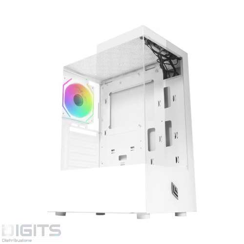 Case Atx Noua Nexus PH100 Bianco 0.5mm SPCC 2*USB3.0/2.0 1*Fan Argb