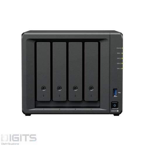 NAS Synology DiskStation DS925+ Ds 4-Bay Plus Amd Ryzen V1500b 2.2ghz 4gb Ddr4