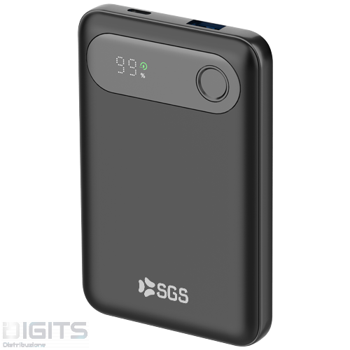 Powerbank 10000mAh Output USB/TPC - Input TPC - Black Retrò