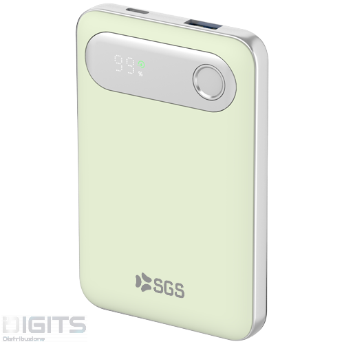 Powerbank 10000mAh Output USB/TPC - Input TPC - Green Retrò