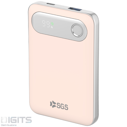 Powerbank 10000mAh Output USB/TPC - Input TPC - Pink Retrò