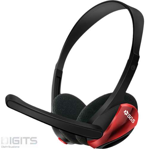 Cuffia filare da Gaming Raptor - Red con Microfono