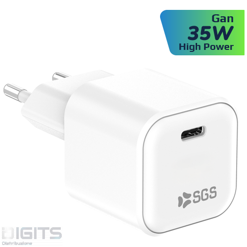 Caricatore da casa - USB-C PD GAN 35w White