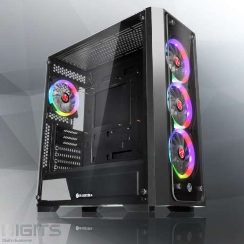 Case Atx Noua Nexus PK200 Nero 0.5mm SPCC 2*USB3.0/2.0 1*Fan Argb