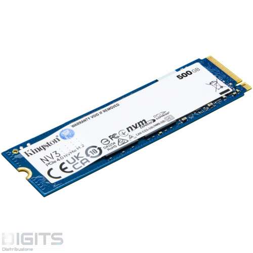 KINGSTON SSD 500GB NV3 NVME PCIE 4.0 M.2 2280