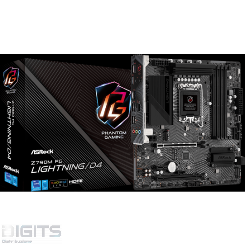 MB ASROCK Z790M PHANTOM GAMING LIGHTNING/D4 SKT1700