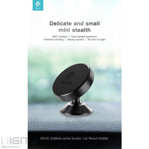 Supporto Smartphone da Auto Adesivo e Magnetico Regolabile