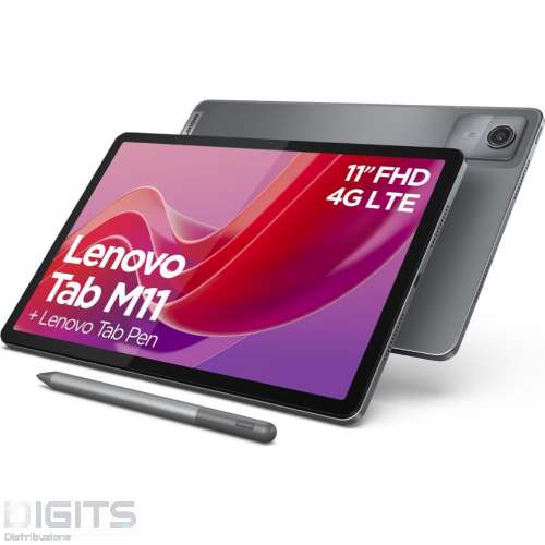 TABLET LENOVO M11 FHD 11" 4+128GB WI-FI ANDROID 13 LUNA GREY PENNA INCLUSA ITALIA ZADA0095IT