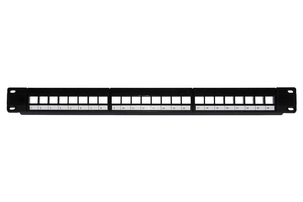 PANNELLO PATCH VUOTO COLORE NERO 24 PORTE