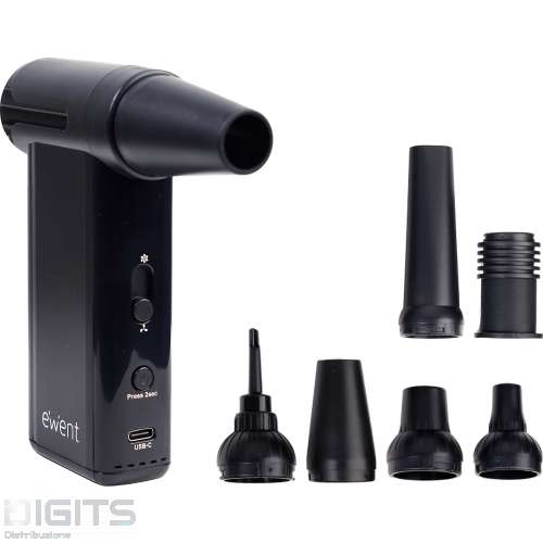 Spolverino aspirapolvere  gonfiatore 8 velocit&agrave; 130 W/130.000 giri/min e 10 kPa EW5681