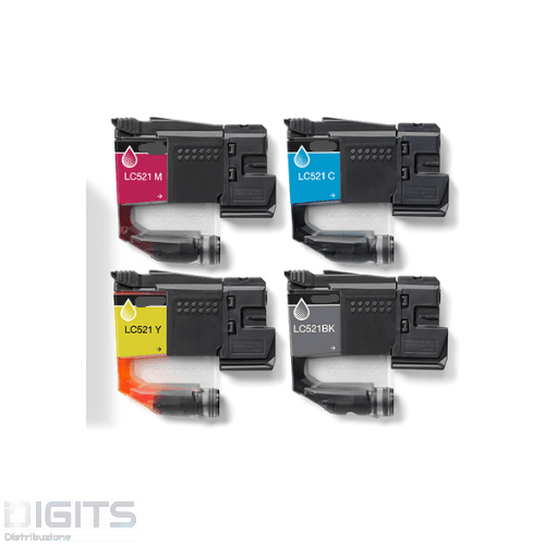 CARTUCCIA COMPATIBILE BROTHER MAGENTA LC-521M