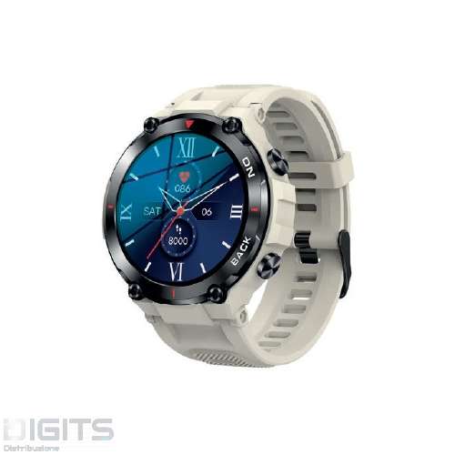 Smartwatch Paul Edward PE015B1 CREAM Materiale cassa: Plastica
Materiale cinturino: Silicone IP68 Water Resistant GPS per allenamento