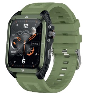 Smartwatch Paul Edward PEN070B Colore Verde Materiale cassa: Metal+PC/ABS Materiale cinturino: Silicone
Chiamata BlueTooth IP68 Water Resistant