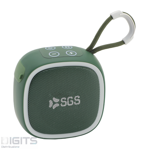 SGS Airing Cassa Wireless 5W VERDE Slot MicroSD USB - Mic - TWS