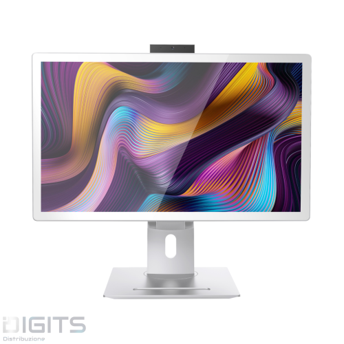 Aio 27" Gt40 Bianco I5-12400 Ram 16Gb Ssd 512Gb Windows 11 Pro Webcam Wifi