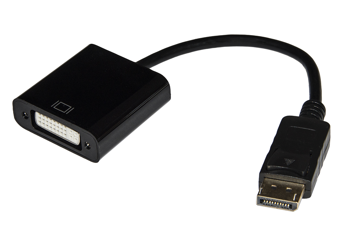 ADATTATORE DISPLAYPORT MASCHIO A DVI-I FEMMINA 24+5 LINK