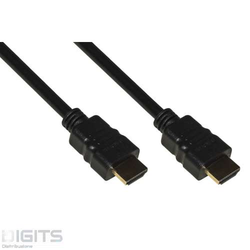 CAVO HDMI UHD 4Kx2K 60HZ 3D ETHERNET + 18GBPS PER NOTEBOOK, PC, HDTV MT 5 DOPPIA SCHERMATURA
