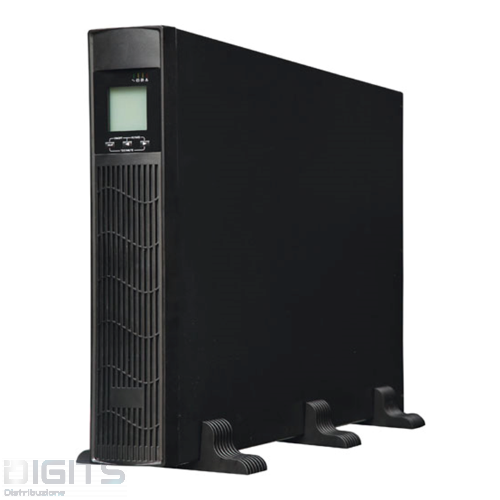 UPS EA902-3PRO RACK Potenza 2kVA / 1,8kW dimensioni  19&rdquo; (440) x 720 x 2U (89)