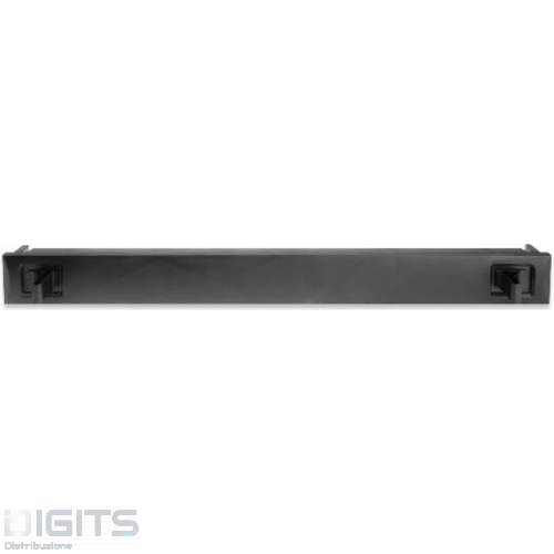 PANNELLO CIECO 1 UNITA' PER ARMADI RACK 19" CON CLIP COLORE NERO