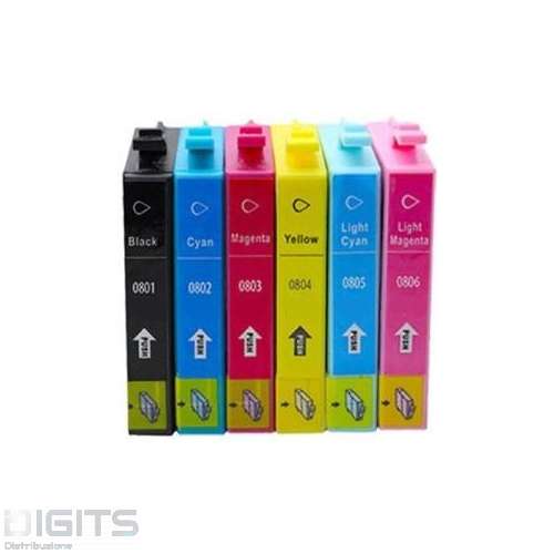 CARTUCCIA INK JET COMPATIBILE EPSON T0805 CIANO FOTOGRAFICO