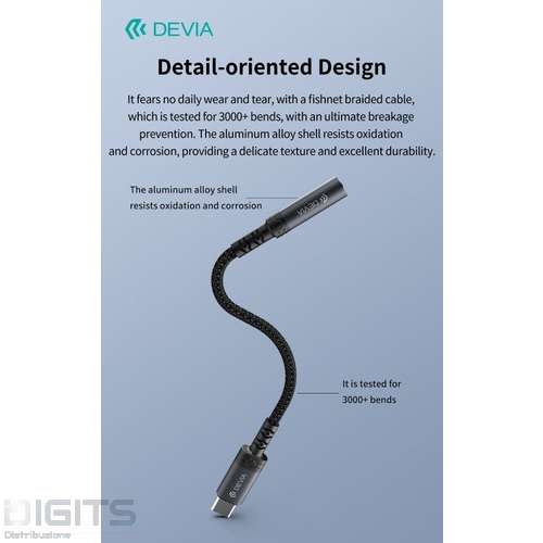 Adattatore Audio iPure da Tipo-C a presa Jack 3,5mm