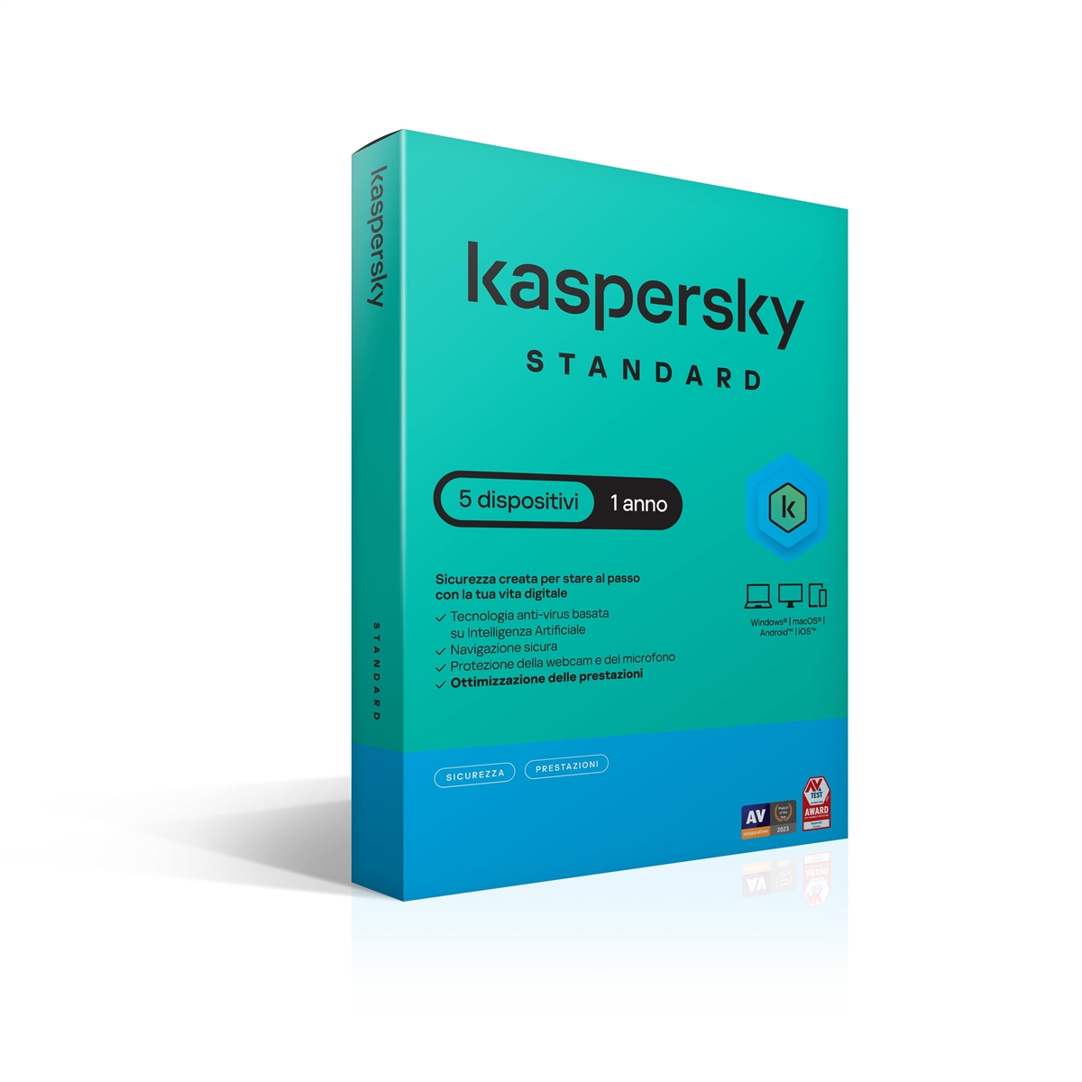 KASPERSKY STANDARD 5 DEVICE 1 YEARS SUPERSLIMBOX IT