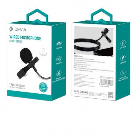 Microfono per Smartphon a filo e connettore Lightning Apple