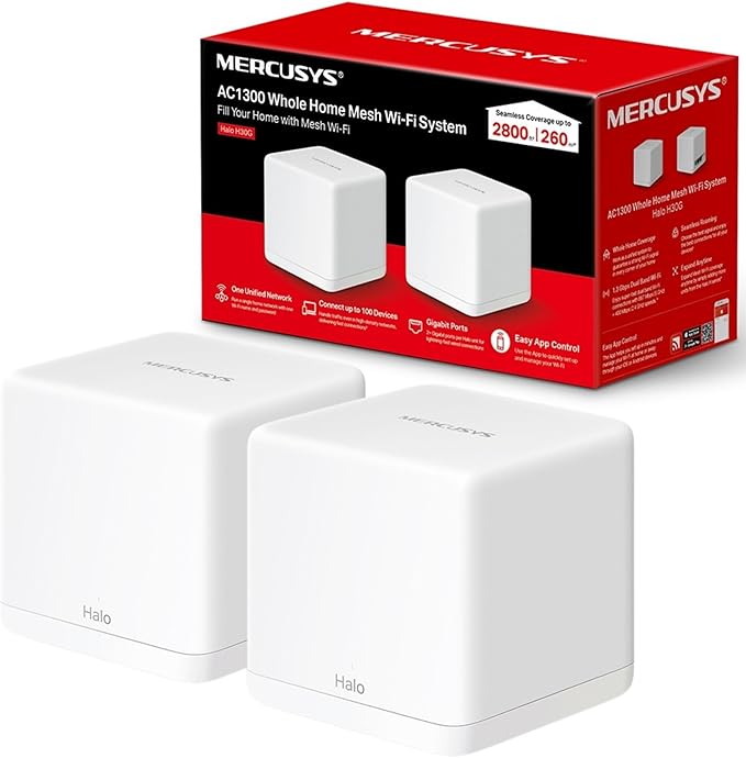 SISTEMA MESH MERCUSYS WI-FI AC1300 2 PACK