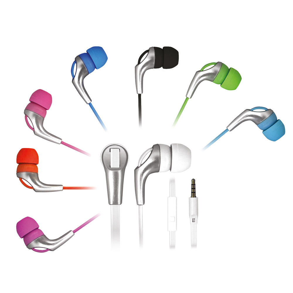 TECHMADE AURICOLARI ROSA CON FILO E JACK AUDIO