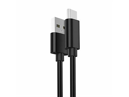 Cavo USB 2.0 Tipo A/C M/M, 1m, PD18W, 480Mbps, PVC, nero