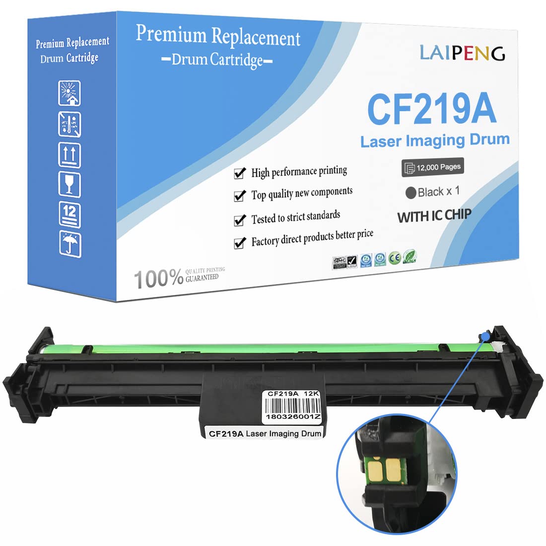 TAMBURO COMPATIBILE HP CF-219A PRO M102 M130 CANON 049 12K FQ