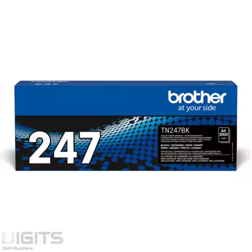 TONER BROTHER ORIGINALE NERO ALTA CAPACITA - TN-247BK - 3000 PAGINE