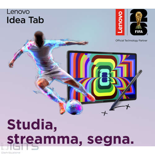 TABLET LENOVO ZAFM0743SE IDEATAB FHD 11" 8+256GB WI-FI + 5G ANDROID 15 LUNA GREY PENNA INCLUSA ITALIA
