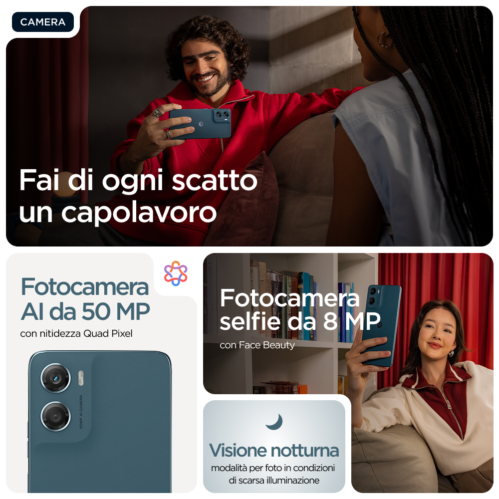 SMARTPHONE MOTOROLA G06 8+256GB BLUE ITALIA