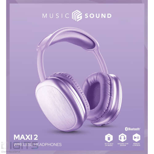 Cuffia Bluetooth Con Capsule Maxi 2 Purple