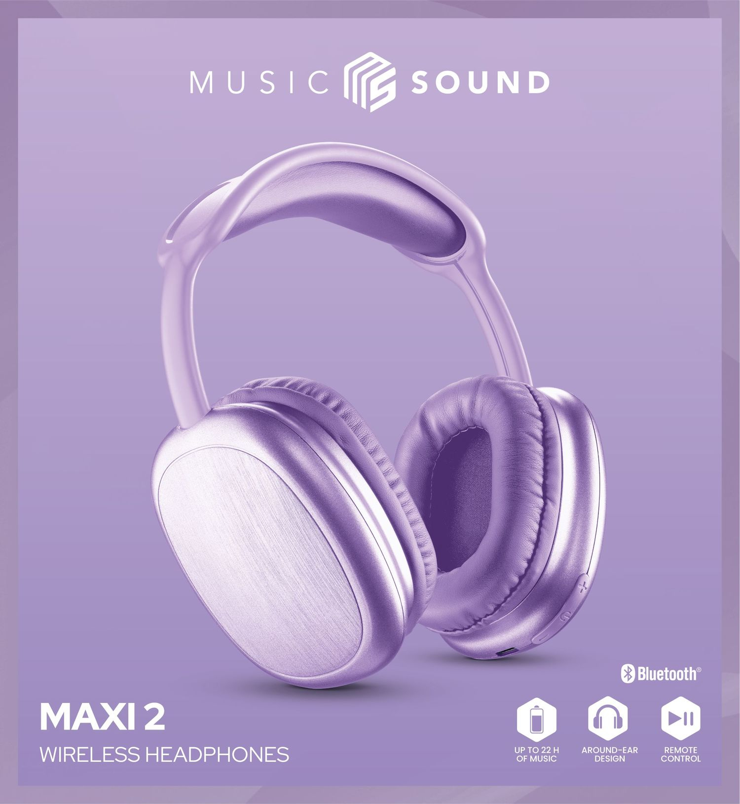 Cuffia Bluetooth Con Capsule Maxi 2 Purple