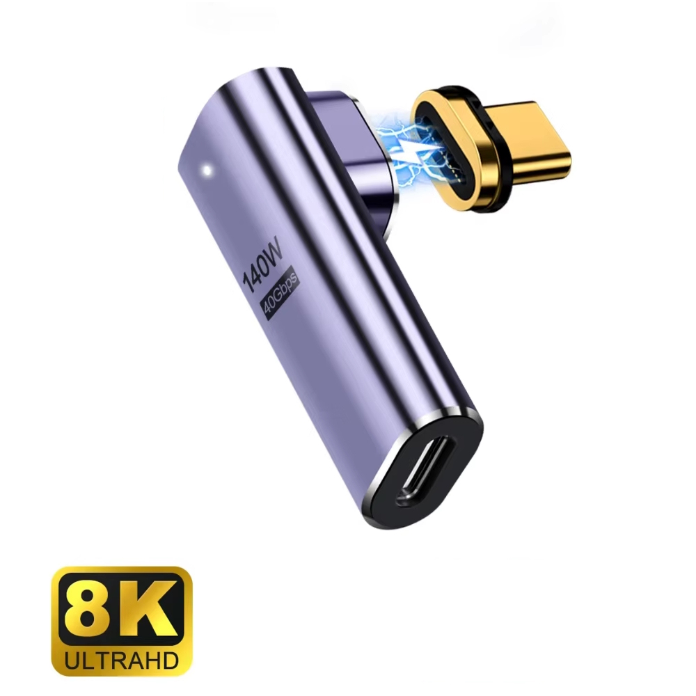 Adattatore USB-C F a USB-C M
angolato e magnetico EC1049