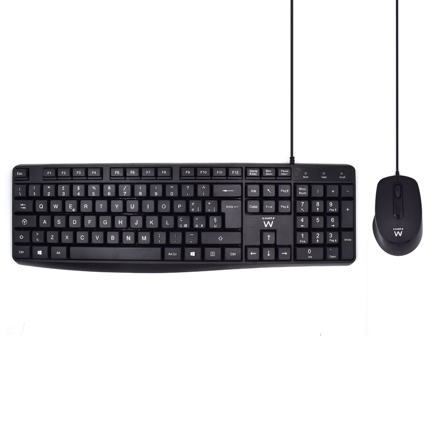 KIT TASTIERA E MOUSE USB LAYOUT IT EW3005