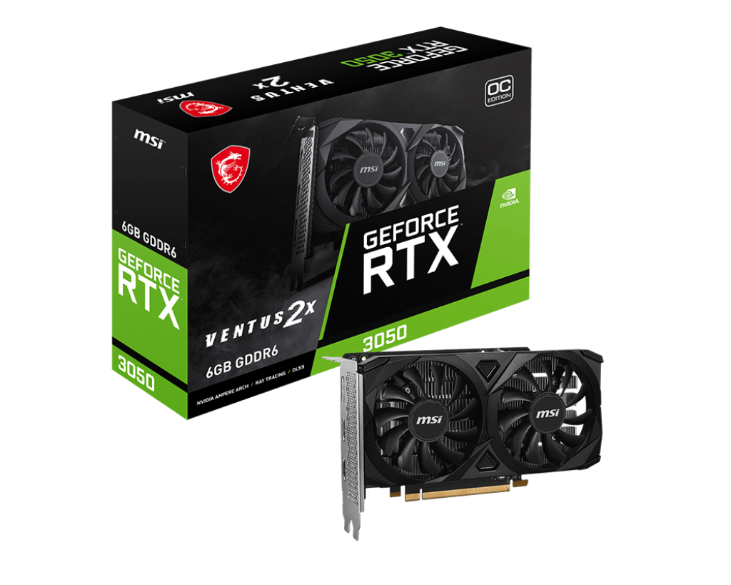 Svga Msi Rtx 3050 Ventus 2X E 6G Oc Gddr6 2*Hdmi Dp