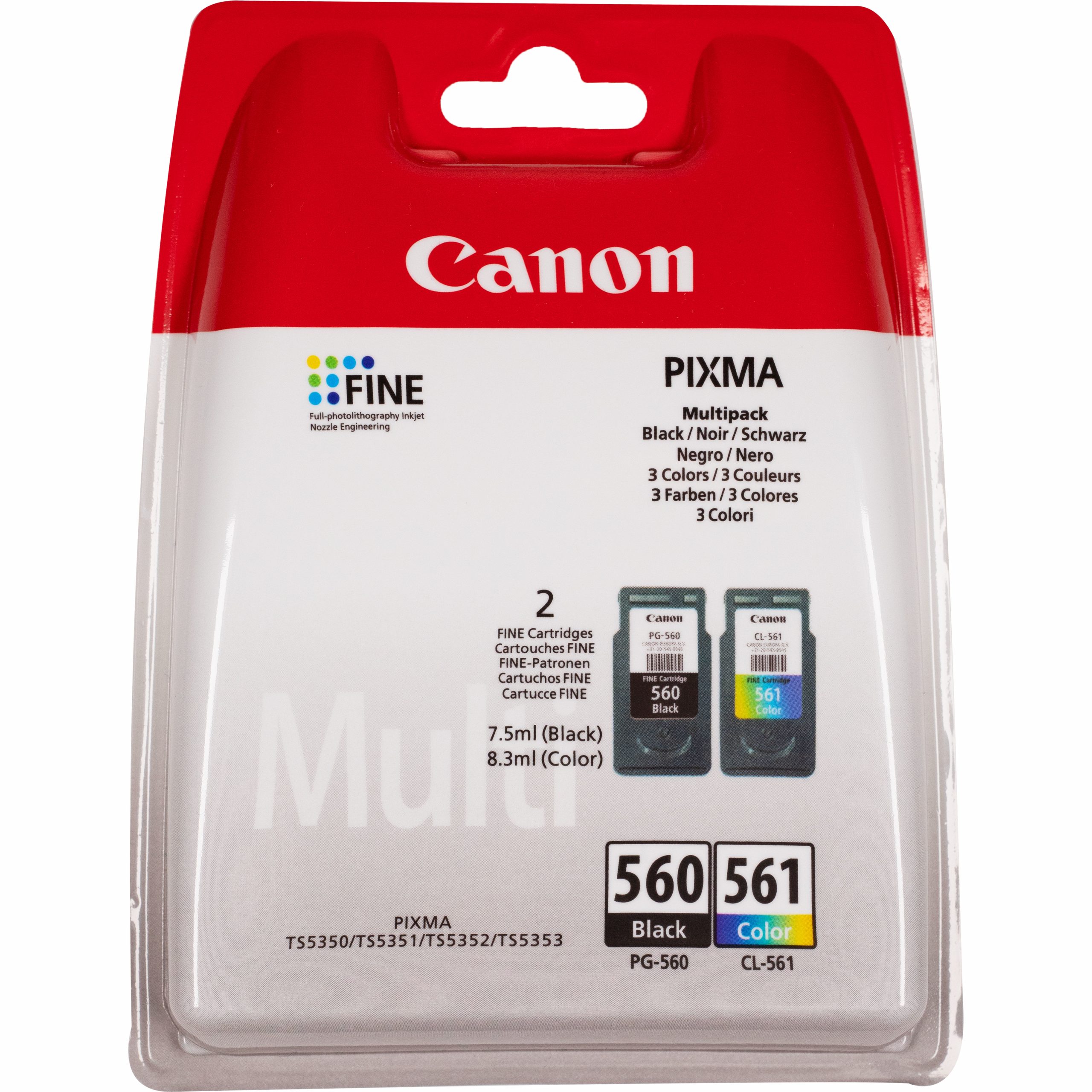 CANON MULTIPACK PG-560/CL-561 + CARTA FOTOGRAFICA
