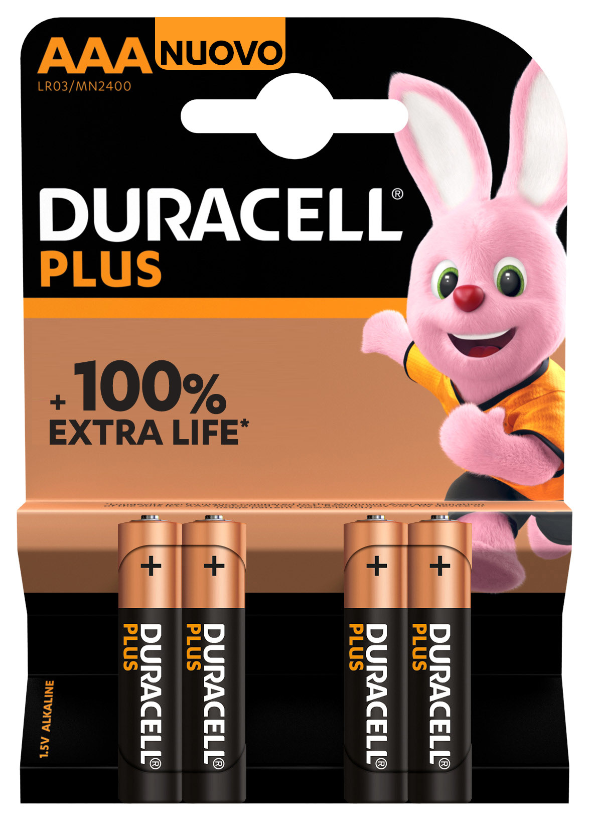 Batteria Duracell Ministilo AAA Pluspower 100% blister 4 pezzi