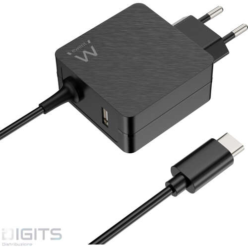 Caricatore Muro Type-C + Usb-A 45W