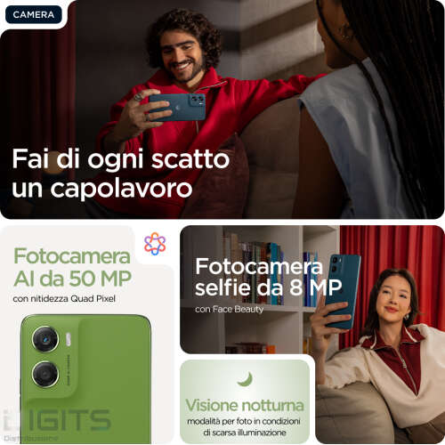 Smartphone Motorola G06 4+256Gb Pantone Tendril Green Europa