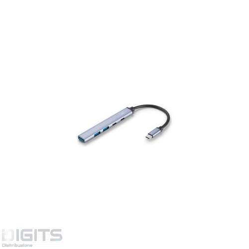 Hub USB-C a Multiport Dock 5 in 1, 2xUSB-C + 3xUSB-A